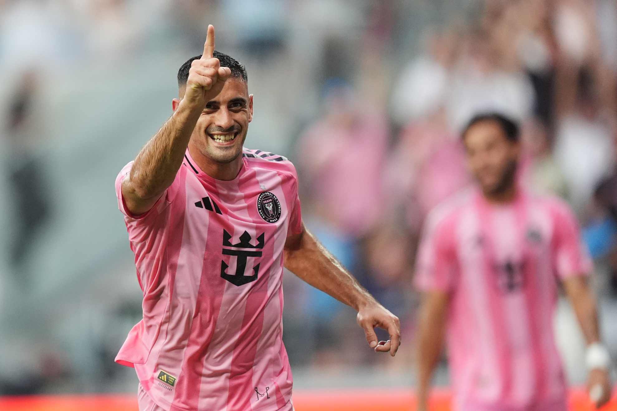 Germ�n Berterame celebra su gol con Inter Miami ante Portland Timbers /
