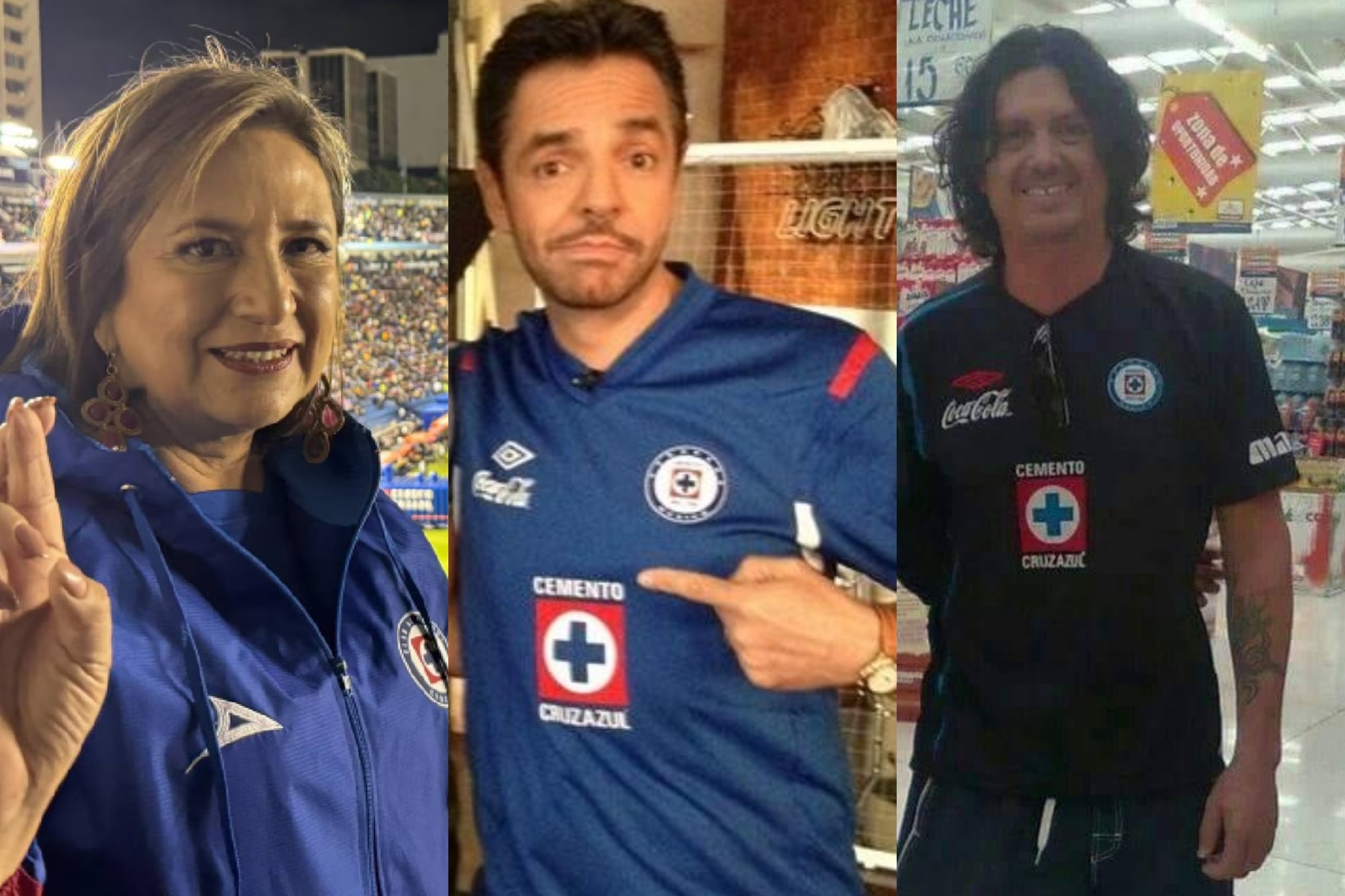Pol�ticos, celebridades y hasta en el rock mexicano hay aficionados de Cruz Azul