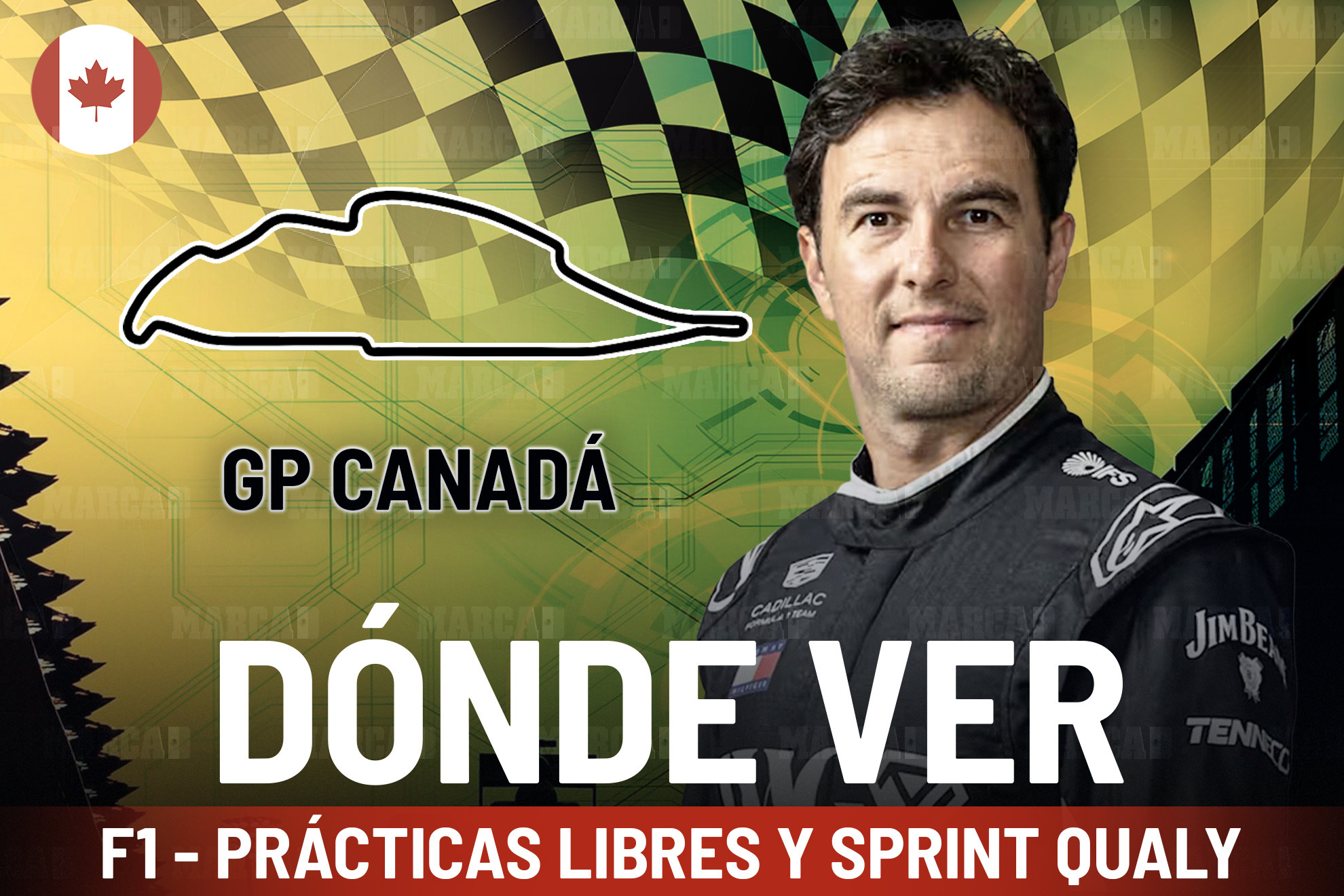 Horarios GP Canad� F1: Pr�cticas libres, Sprint Qualy y d�nde ver a Checo P�rez desde M�xico