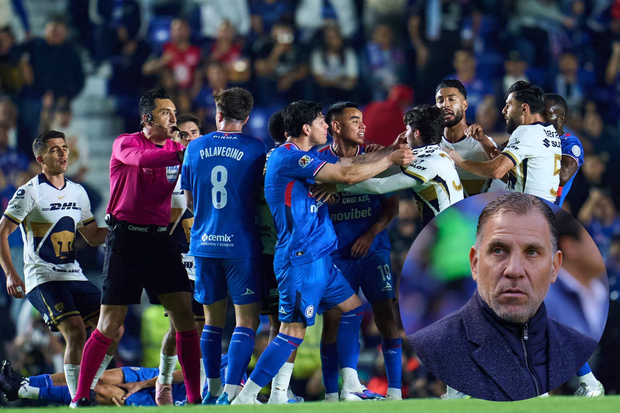 Casi le regalan un penal a Cruz Azul: Garc�a Aspe revienta contra el arbitraje de la Final