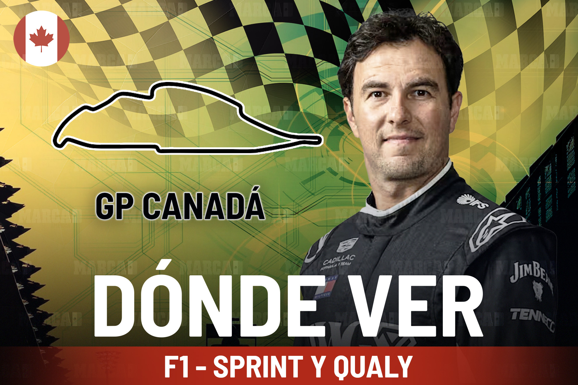 Clasificaci�n GP Canad� F1 Hoy: D�nde ver  y a qu� hora es la qualy de Checo P�rez con Cadillac