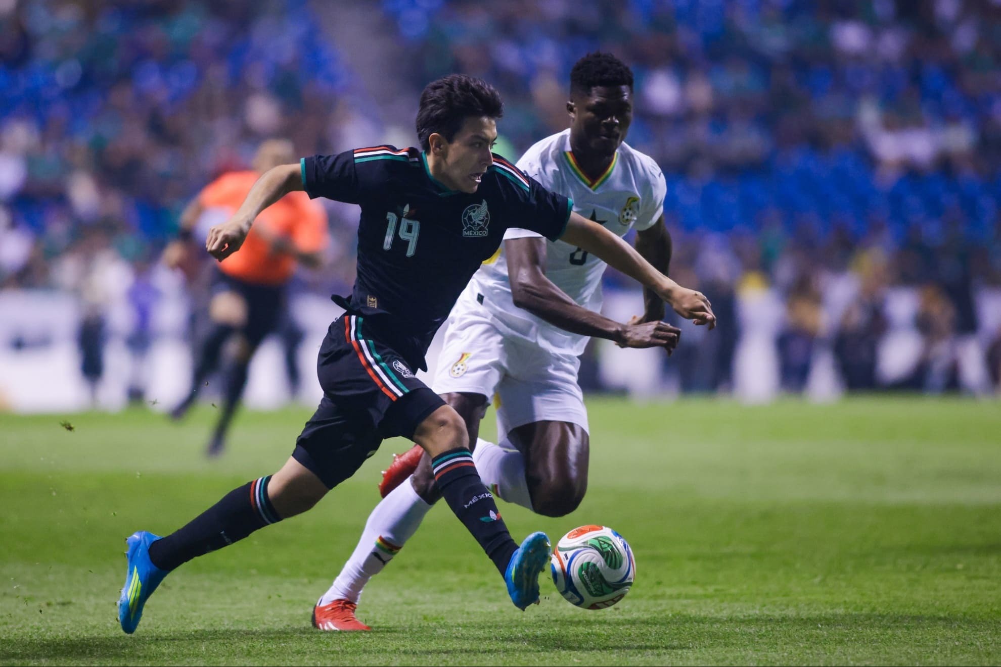 La Selecci�n Nacional de M�xico se impuso a la de Ghana en partido de preparaci�n disputado en Puebla.