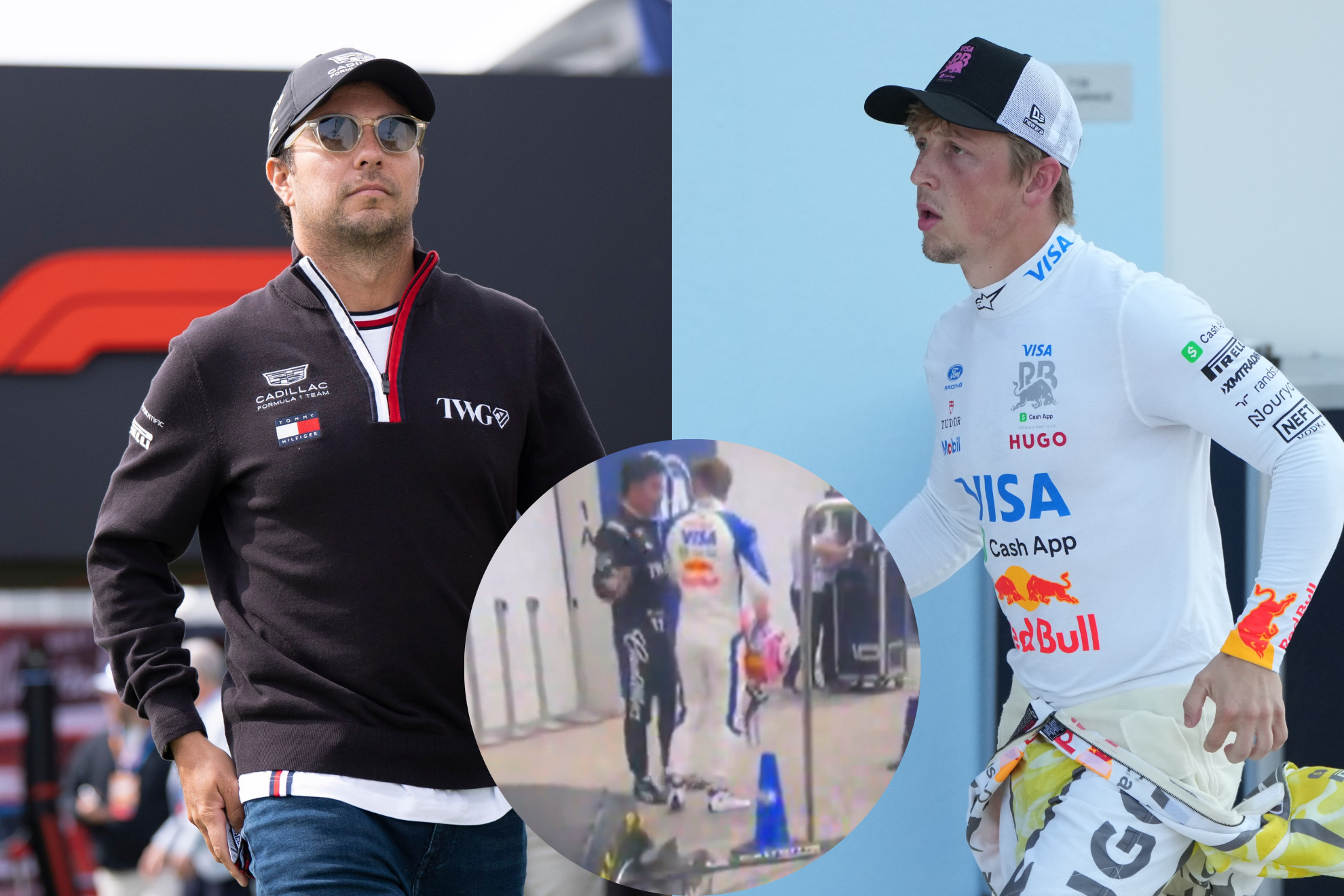 Checo P�rez y Liam Lawson sostienen acalorada discusi�n tras Sprint de Canad� F1