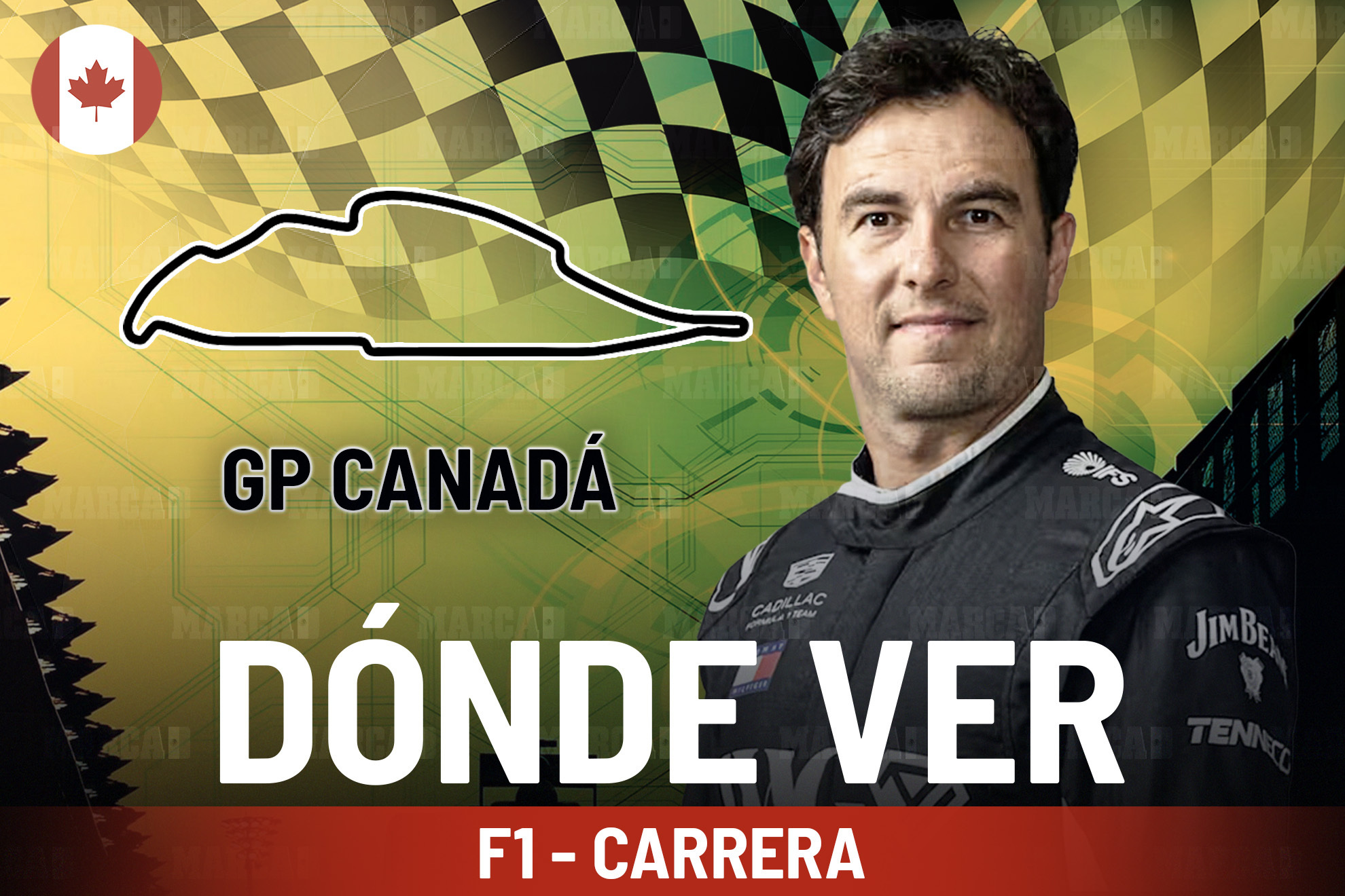 �A qu� hora es el GP Canad� y d�nde ver la carrera de Checo P�rez con Cadillac hoy en la F�rmula 1 en M�xico?
