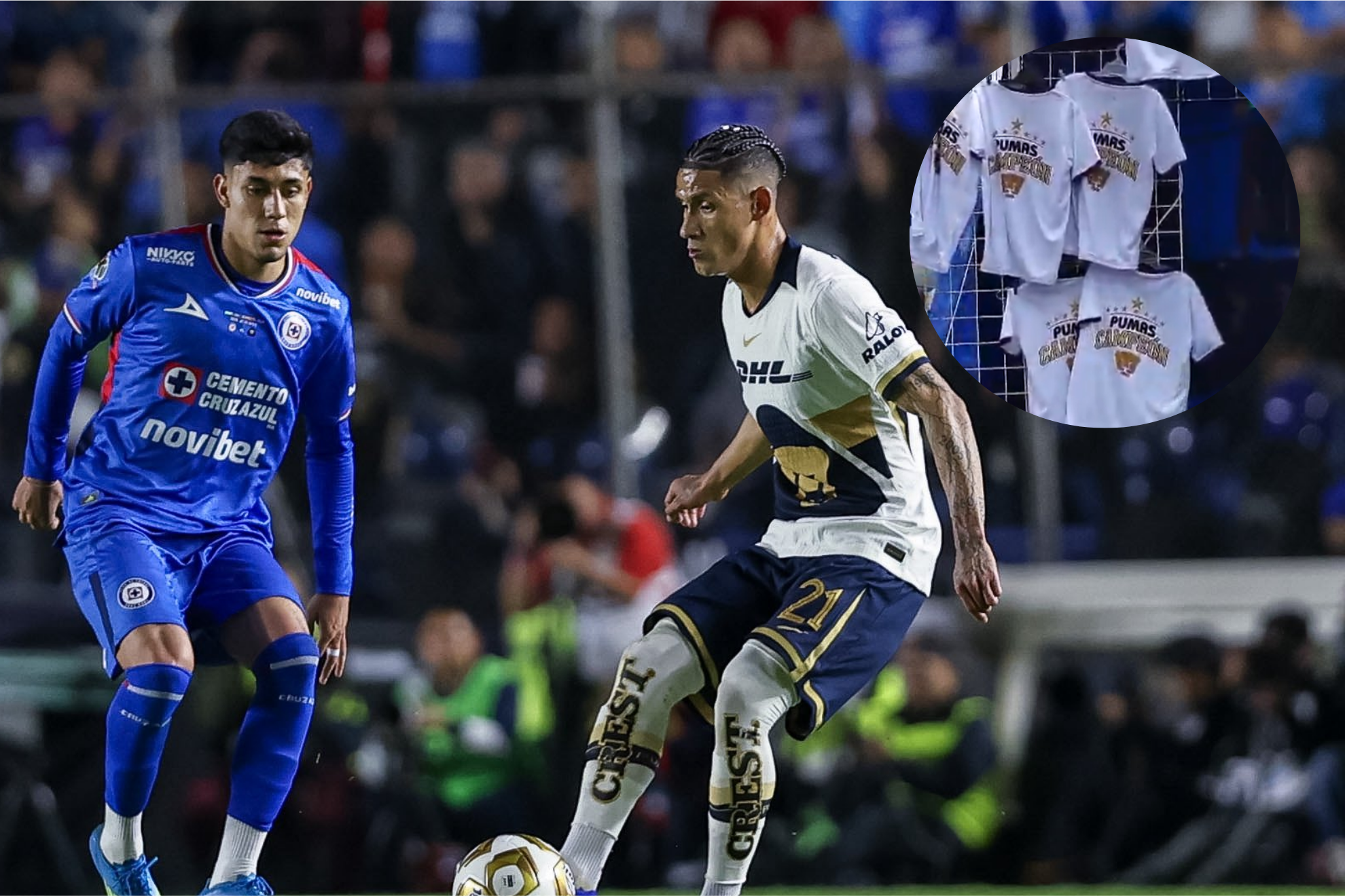 "Pumas Campe�n": Ya se venden playeras afuera de Ciudad Universitaria; confianza ante Cruz Azul