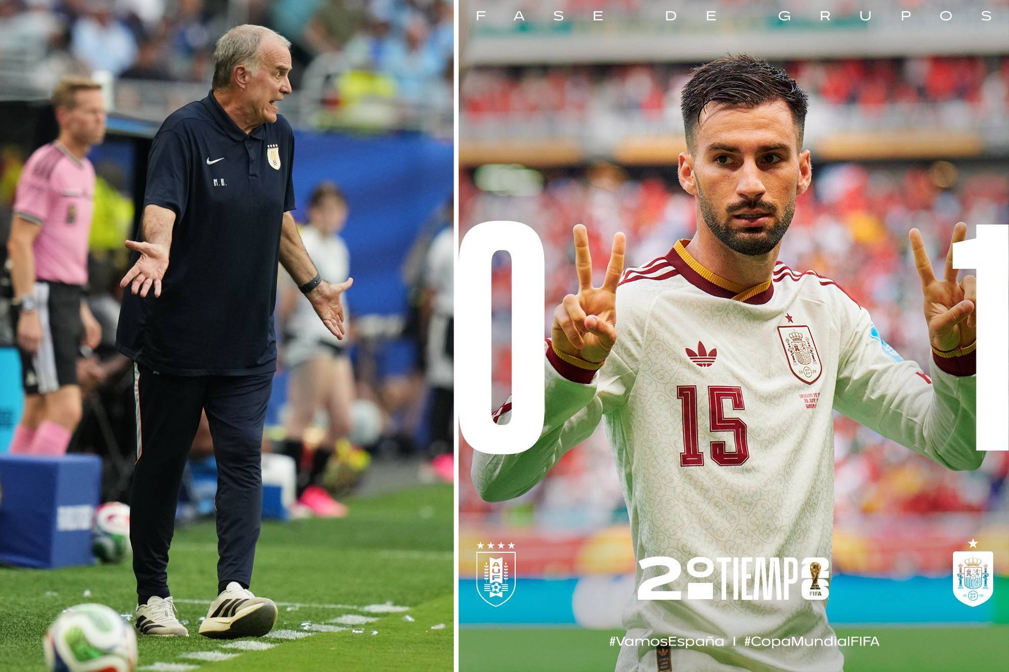 Uruguay 0-1 España EN VIVO Mundial 2026: Error de Muslera y Marcelo Bielsa cambia de portero