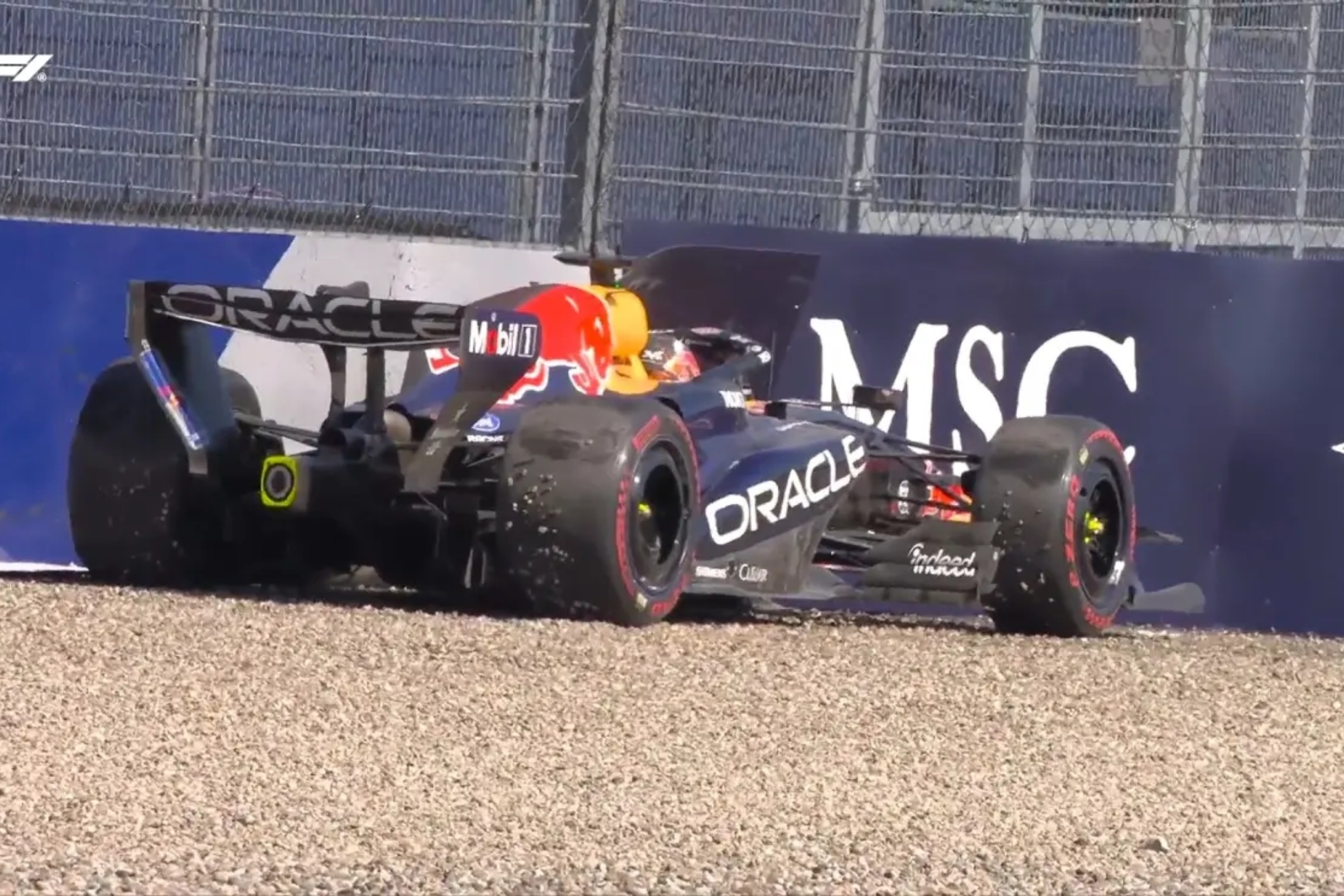 Verstappen, tras estrellarse contra el muro en Austria