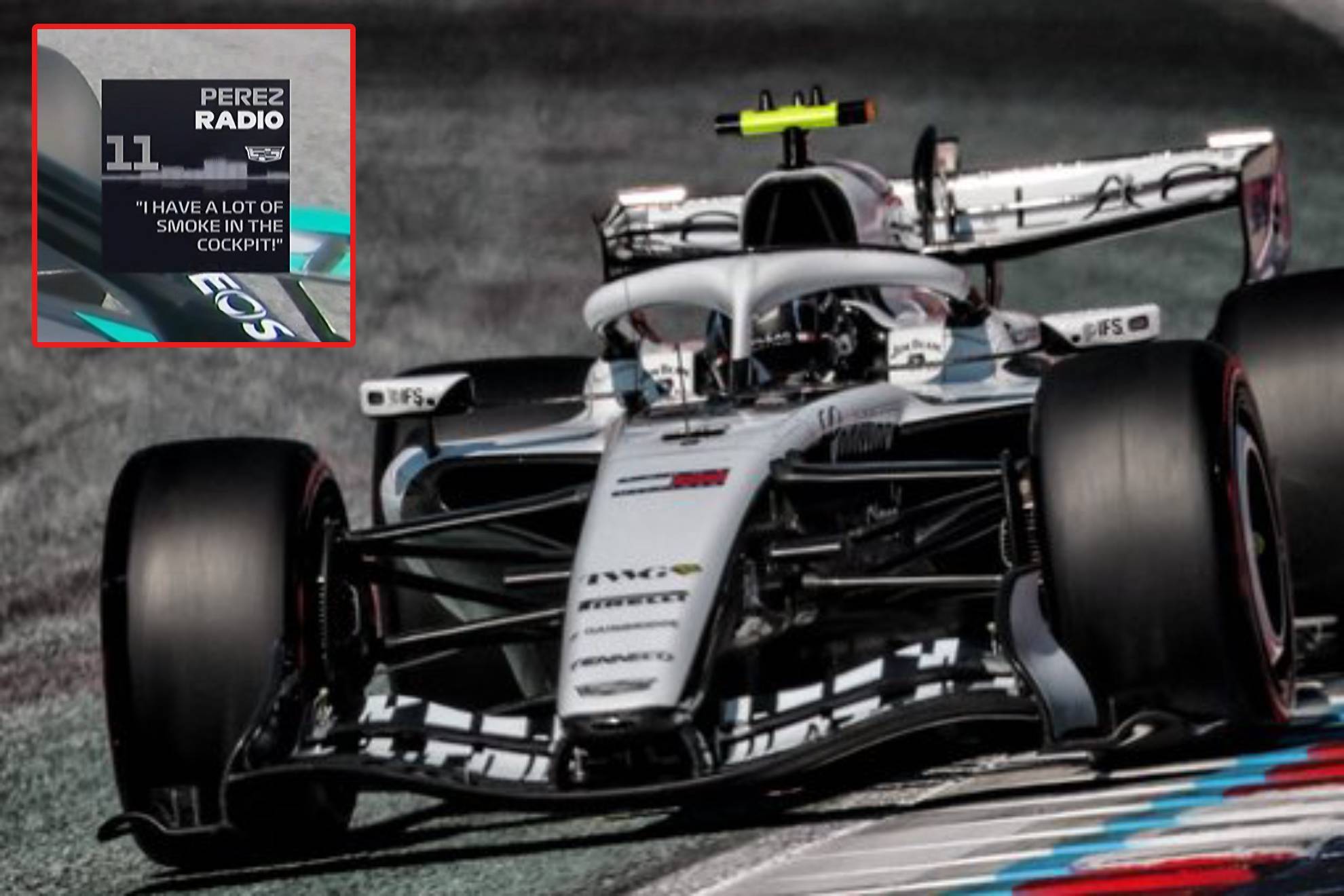 Desastre de Cadillac F1: Checo P�rez y Valtteri Bottas abandonan GP Austria 2026 sofocados por el humo